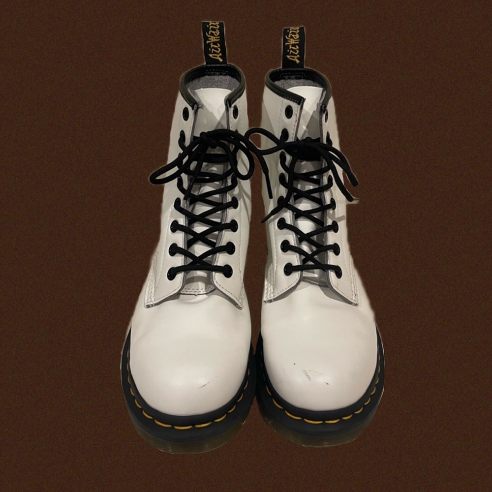 WHITE DR.MARTENS 1460 BOOTS